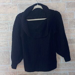 Brave Soul Elegant Black Turtleneck Sweater